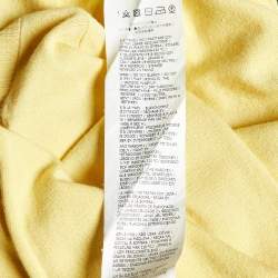 Pre Owned Weekend Max Mara Yellow Knit Cropped Cardigan M