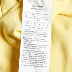 Pre Owned Weekend Max Mara Yellow Knit Cropped Cardigan M