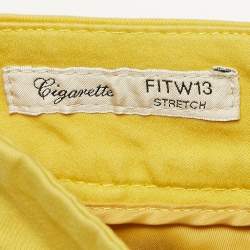 Weekend Max Mara Yellow Cotton Trousers M