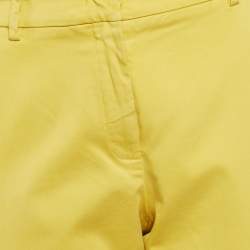 Weekend Max Mara Yellow Cotton Trousers M