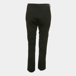 Pre Owned Weekend Max Mara Black Gabardine Trousers S
