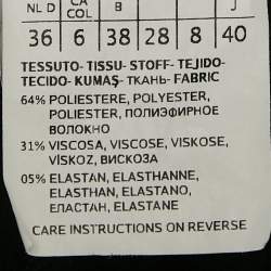 Pre Owned Weekend Max Mara Black Gabardine Trousers S