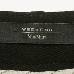 Pre Owned Weekend Max Mara Black Gabardine Trousers S