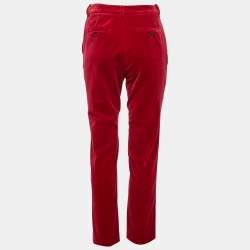 Pre Owned Weekend Max Mara Pink Velvet Regular Fit Jeans S Waist 28"