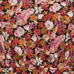 Weekend Max Mara Orange/Pink Floral Print Jersey Short Dress XS