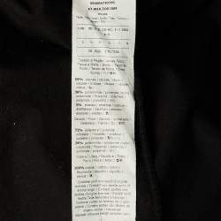 Pre Owned Weekend Max Mara Black Floral Jacquard and Jersey Sweatshirt L