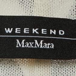 Weekend Max Mara Blue/White Striped Jersey Midi Dress L