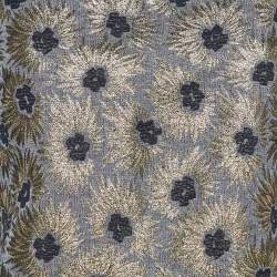 Weekend Max Mara Grey/Gold Floral Brocade Blouse M