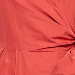 Weekend Max Mara Red Synthetic Wrap Pleated Coat XS