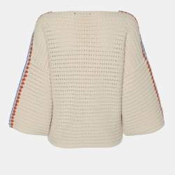 Weekend Max Mara Off White Cotton Knit Top M