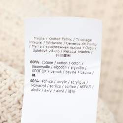 Weekend Max Mara Off White Cotton Knit Top M