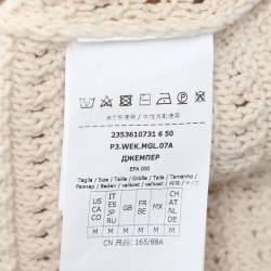 Weekend Max Mara Off White Cotton Knit Top M
