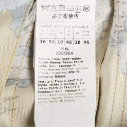 Pre Owned Weekend Max Mara Multicolor Satin and Cotton Pleated Midi Skirt XL