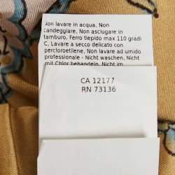 Pre Owned Weekend Max Mara Multicolor Satin and Cotton Pleated Midi Skirt XL