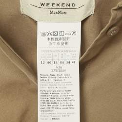 Weekend Max Mara Brown Printed Crepe and Cotton Shirt L