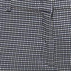 Weekend Max Mara Navy Blue Patterned Cotton Trousers S