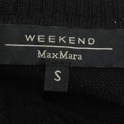 Weekend Max Mara Black Virgin Wool Knit Sweater S