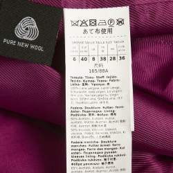 Pre Owned Weekend Max Mara Pink Wool Double Breasted Suit S