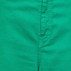 Pre Owned Weekend Max Mara Green Denim Wide-Leg Jeans XS Waist 34''