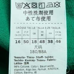 Pre Owned Weekend Max Mara Green Denim Wide-Leg Jeans XS Waist 34''