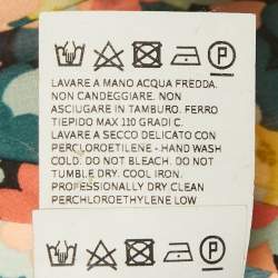 Pre Owned Weekend Max Mara Multicolor Floral Print Silk Maxi Dress M 