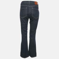 Pre Owned Weekend Max Mara Dark Blue Denim Wide Leg Jeans M Waist 31"