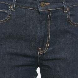 Pre Owned Weekend Max Mara Dark Blue Denim Wide Leg Jeans M Waist 31"