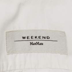 Pre Owned Weekend Max Mara White Cotton Long Sleeve Shirt M