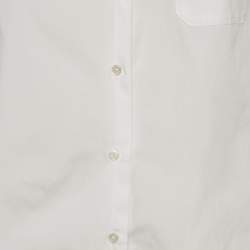 Pre Owned Weekend Max Mara White Cotton Long Sleeve Shirt M