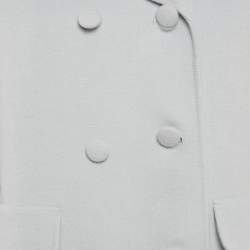 Pre Owned Weekend Max Mara Blue Wool Double-Breasted Coat S