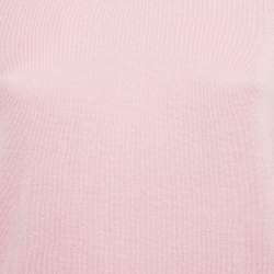 Pre Owned Weekend Max Mara Pink Silk & Cotton Sweater L