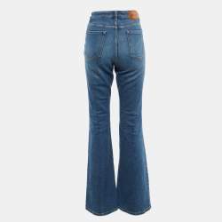 Pre Owned Weekend Max Mara Blue Denim Flared Jeans M/Waist 29"