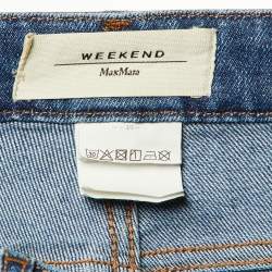 Pre Owned Weekend Max Mara Blue Denim Flared Jeans M/Waist 29"