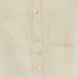 Pre Owned Weekend Max Mara Beige Linen Blend Shirt M