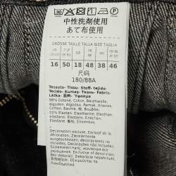 Pre Owned Weekend Max Mara X 24 by Kate Phelan Black Denim Pleated Skirt XL