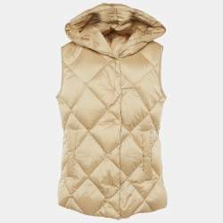 Pre Owned Weekend Max Mara Beige Quilted Down Vest L