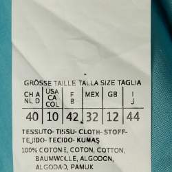 Pre Owned Weekend Max Mara Blue Cotton Button Front Shirt M