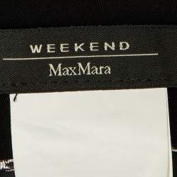 Pre Owned Weekend Max Mara Black Crepe Midi Dress L