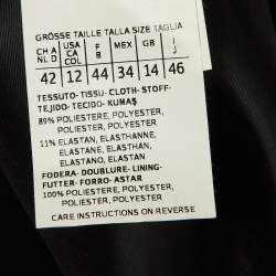 Pre Owned Weekend Max Mara Black Crepe Midi Dress L