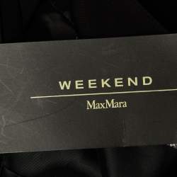 Pre Owned Weekend Max Mara Black Crepe Midi Dress L