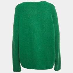 Pre Owned Weekend Max Mara Green Rib Knit Sweater L