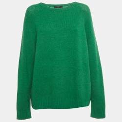 Pre Owned Weekend Max Mara Green Rib Knit Sweater L