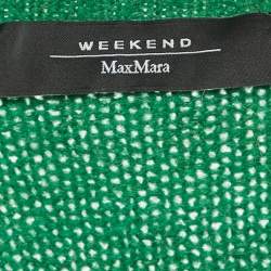 Pre Owned Weekend Max Mara Green Rib Knit Sweater L