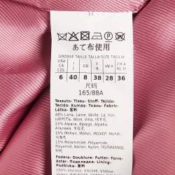 مملوكة مسبقًا معطف ويكند ماكس مارا وردي من مزيج الصوف مع حزام مقاس صغير