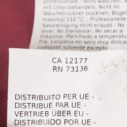 مملوكة مسبقًا معطف ويكند ماكس مارا وردي من مزيج الصوف مع حزام مقاس صغير