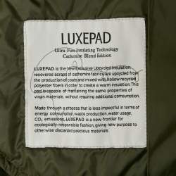 Pre Owned جاكيت ويكيند ماكس مارا أخضر زيتوني مبطن بأزرار مقاس صغير