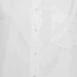 Pre Owned Weekend Max Mara White Cotton Long Sleeve Shirt S