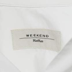 Pre Owned Weekend Max Mara White Cotton Long Sleeve Shirt S