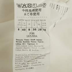 Pre Owned Weekend Max Mara White Cotton Long Sleeve Shirt S