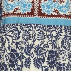 Pre Owned Weekend Max Mara Multcolor Ghiotto Printed Cotton Dress M